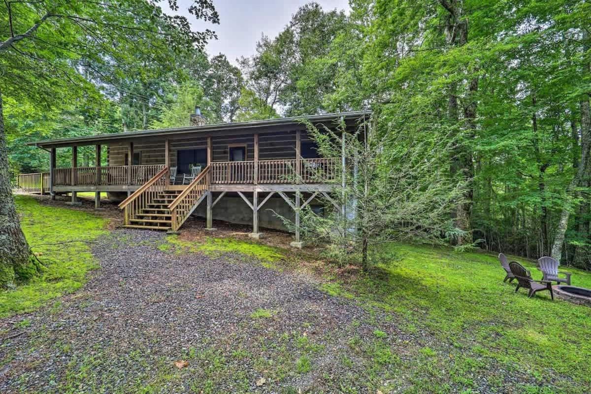 Cozy 'Grey Fox' Cabin Between Boone & Blowing Rock Exterior photo